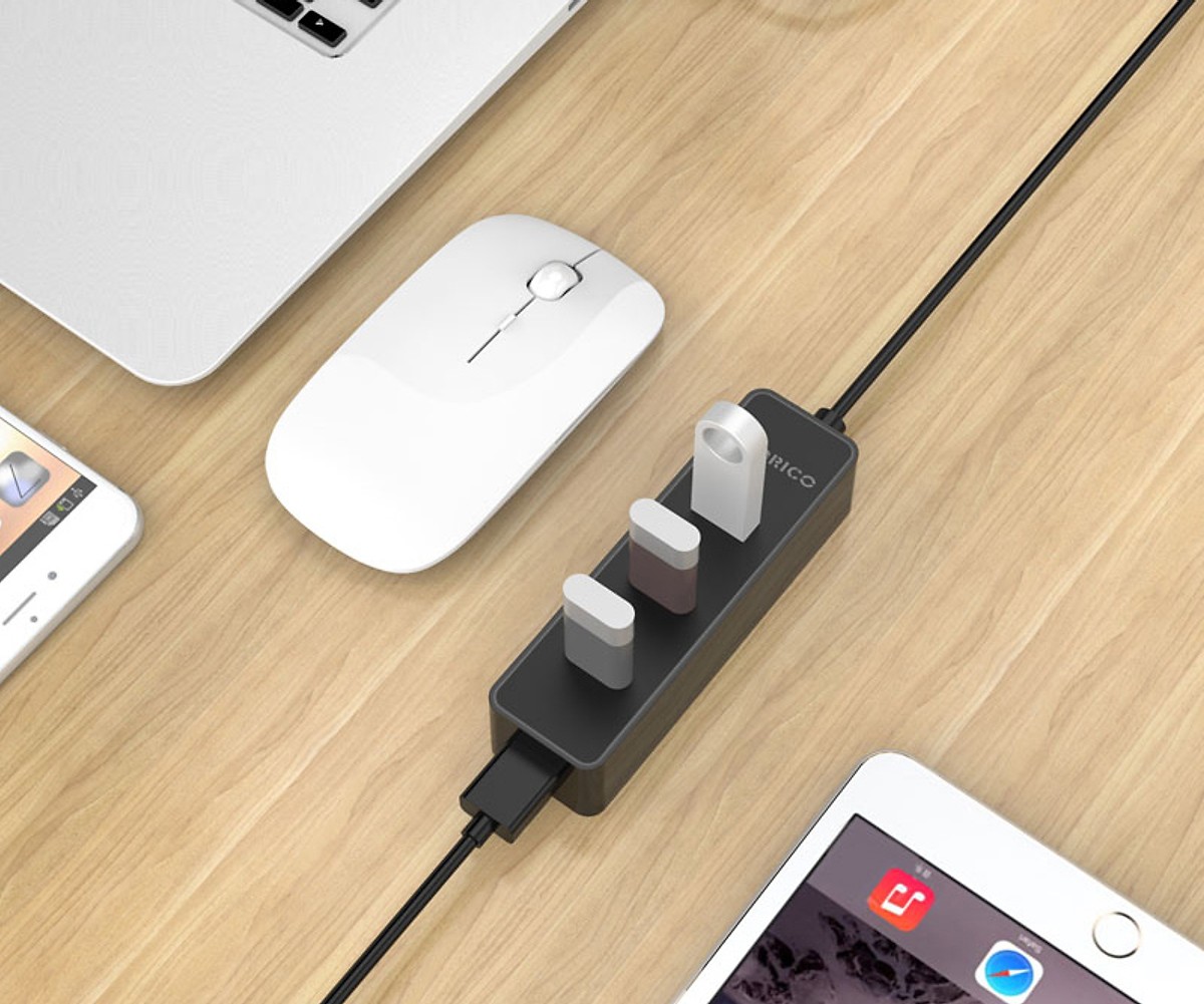 Bộ Chia USB 4 Cổng (Hub USB) Orico - Hàng Chính Hãng