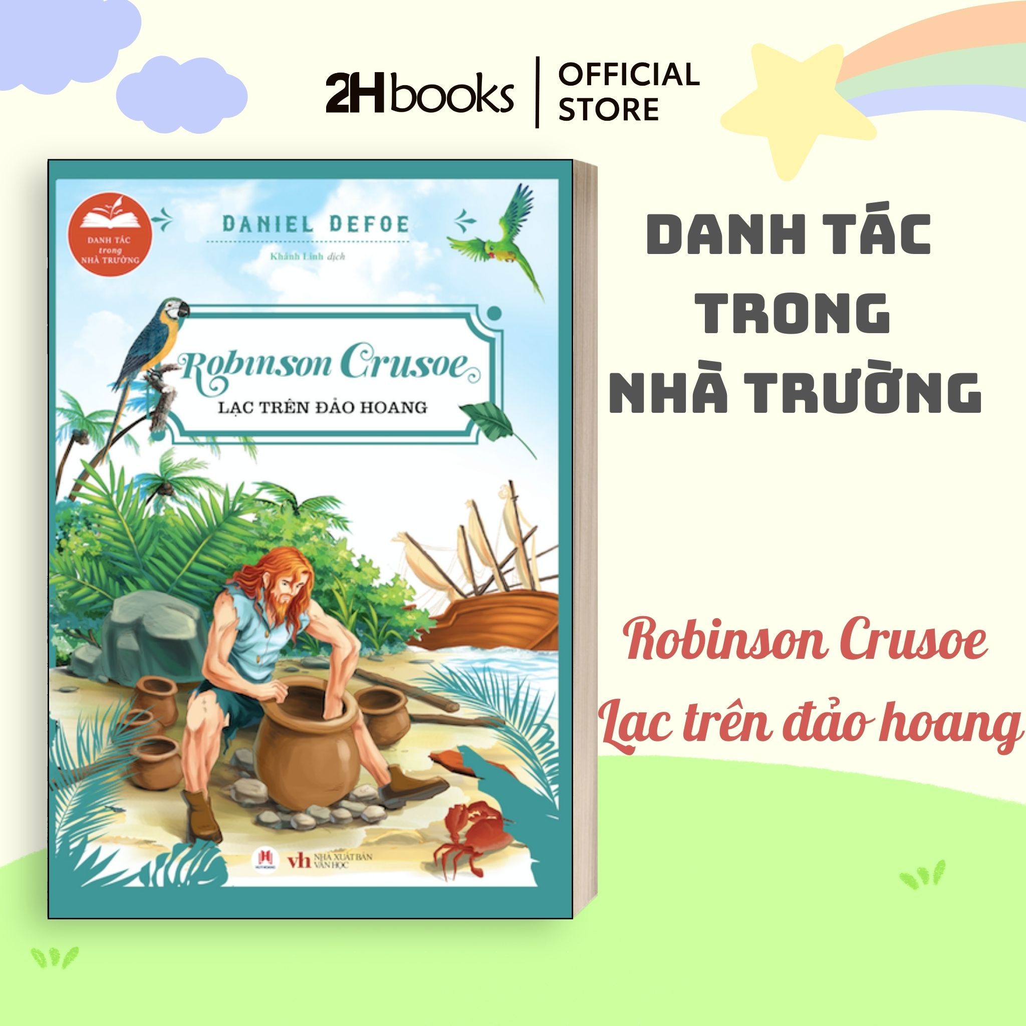 Sách Thiếu Nhi Danh tác trong nhà trường, trọn bộ 16 chủ đề, phiêu lưu, khám phá thê giới, 2HBooks