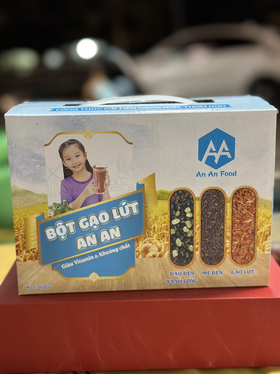 BỘT GẠO LỨTA ĐẬU XANH LÒNG MÈ ĐEN (400G) LƯỢNG ĐƯỜNG THÂP HỮU CƠ TỤN NHIÊN SẢN PHẨM OCOP 3 SAO TỈNH CÀ MAU