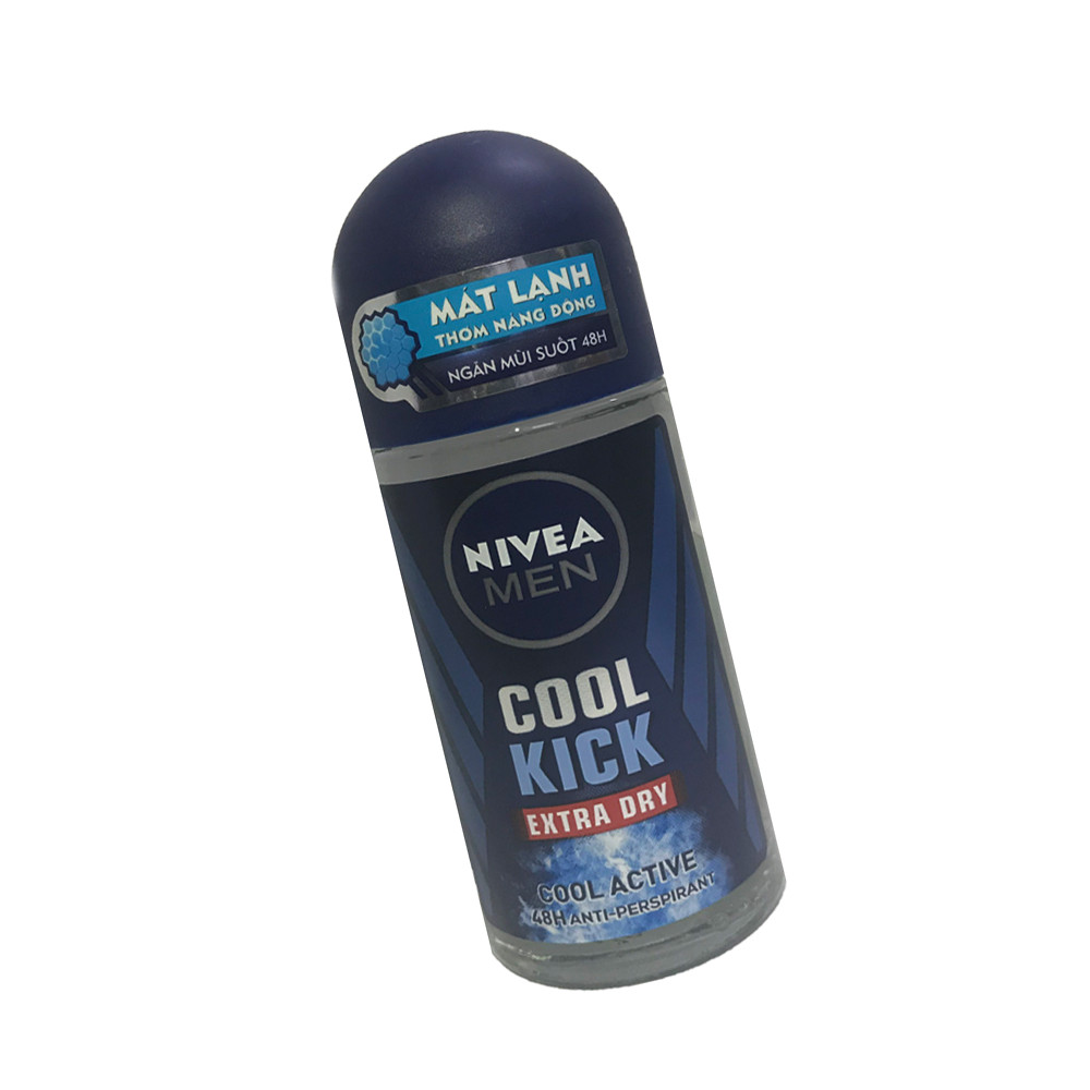 Lăn khử mùi Nivea Men Cool Kich Extra Dry- Cool Active -Mẫu Mới 50ml