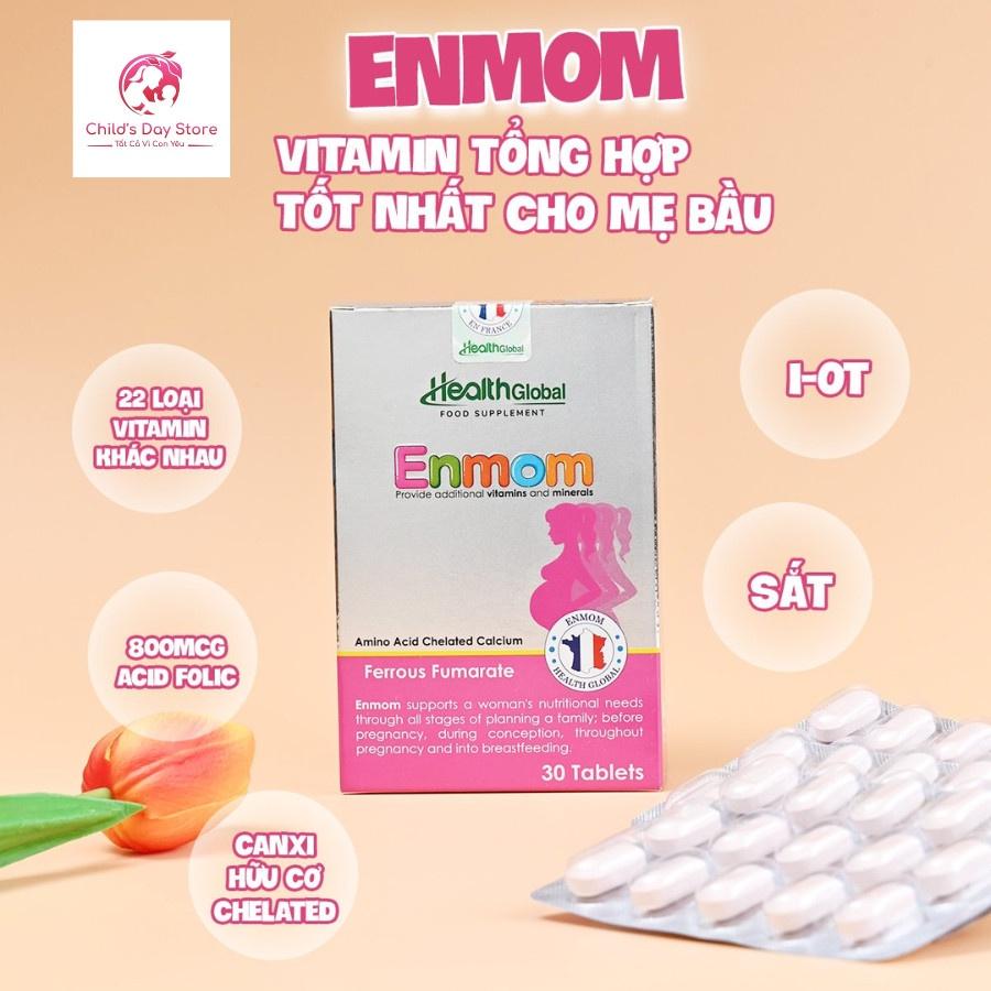 Viên Uống Enmom HeathGlobal HÀNG CHUẨN Vitamin bầu và sau sinh - Childs_day.