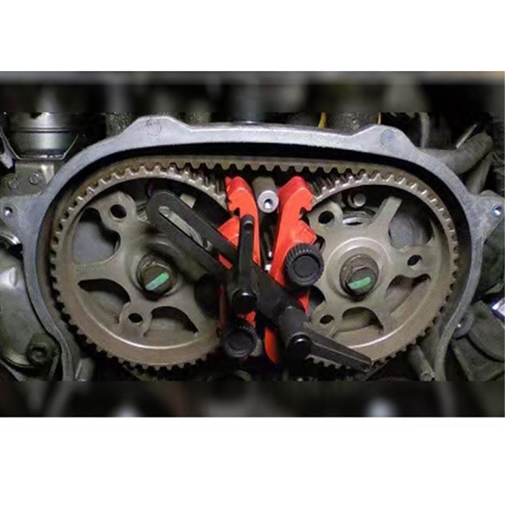9PCS Dual Cam Camshaft Holder Tool Engine Timing Sprocket Gear Locking Tool