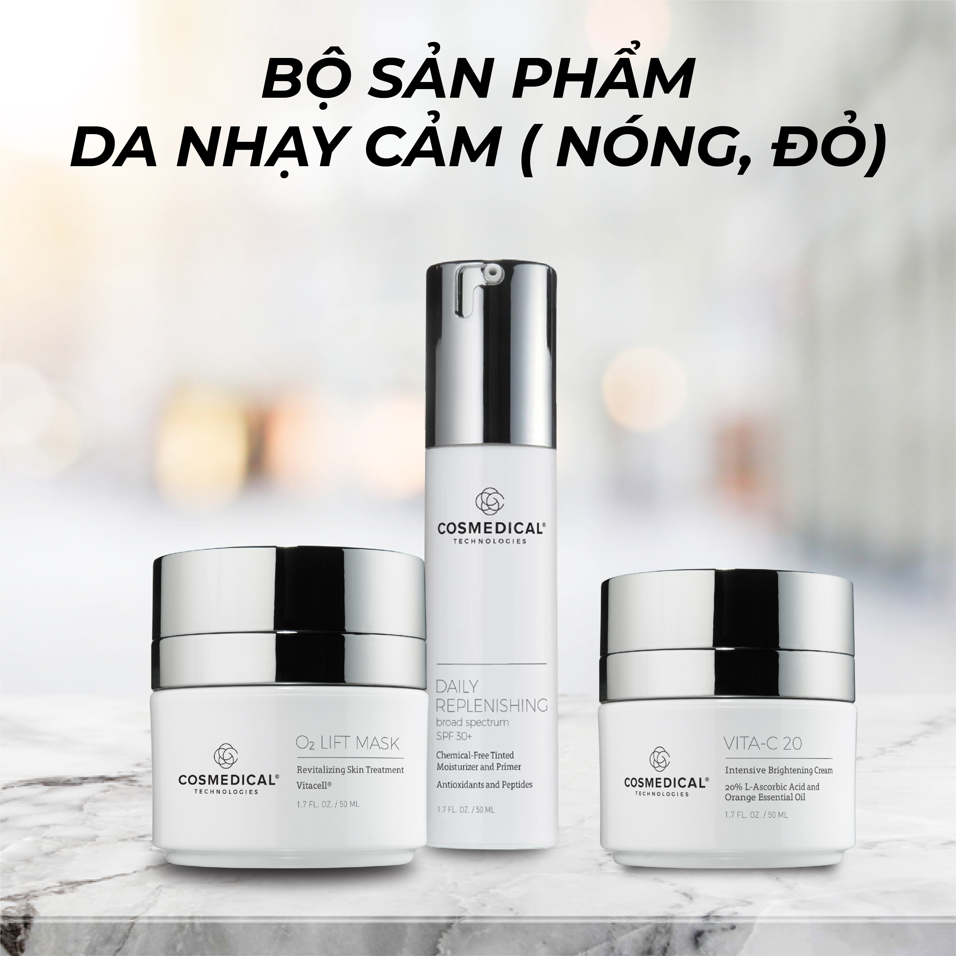 Bộ sản phẩm da nhạy cảm COSMEDICAL USA