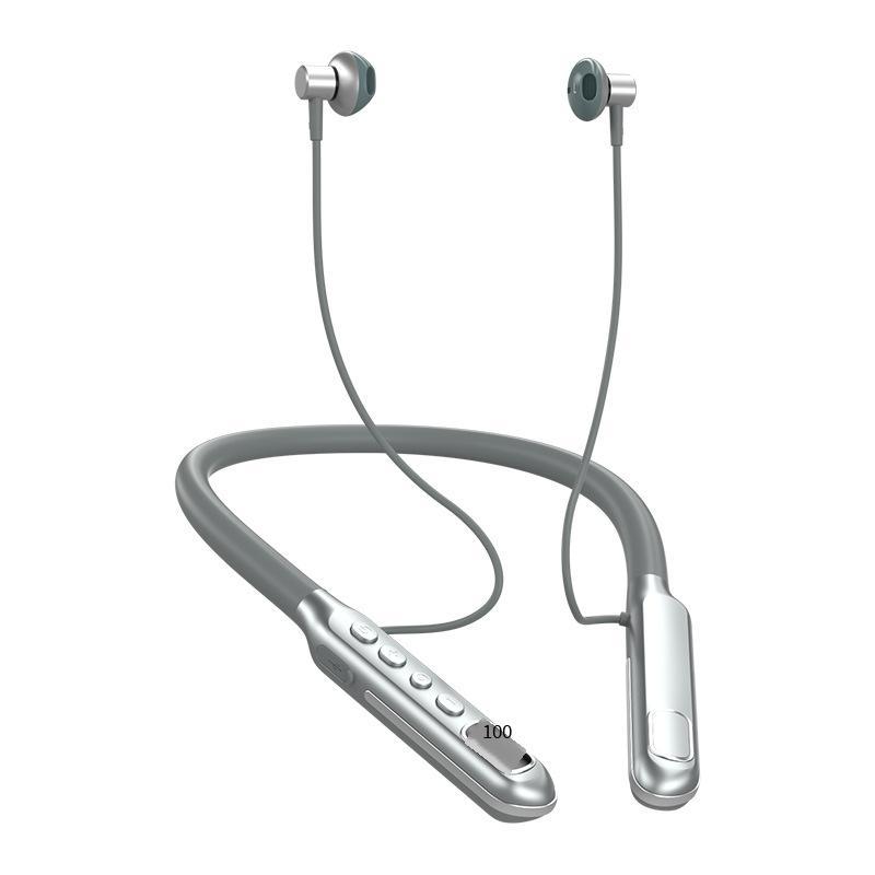 Tai nghe Bluetooth đeo cổ được ưa chuộng nhất với pin lớn và màn hình kỹ thuật số Tai nghe đeo cổ chống ồn silicon ENC lỏng thực sự mới