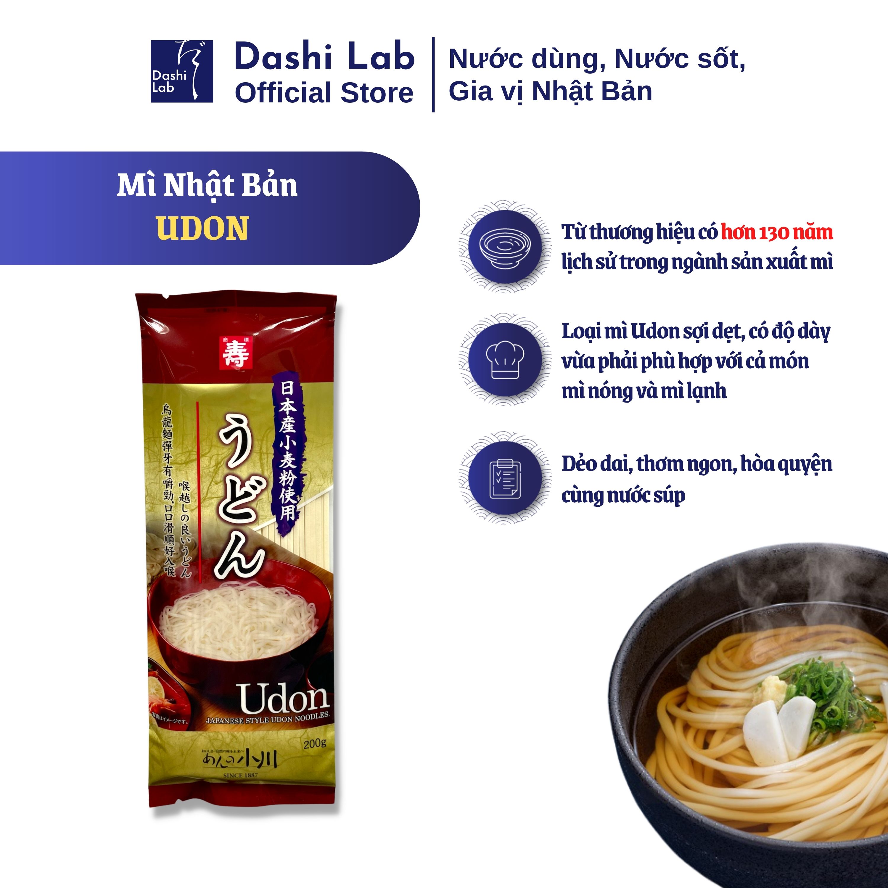 Combo Mì Udon Và Nước Sốt Kabayaki DASHI LAB Vị Ngon Nhật Bản Đậm Đà Khó Cưỡng