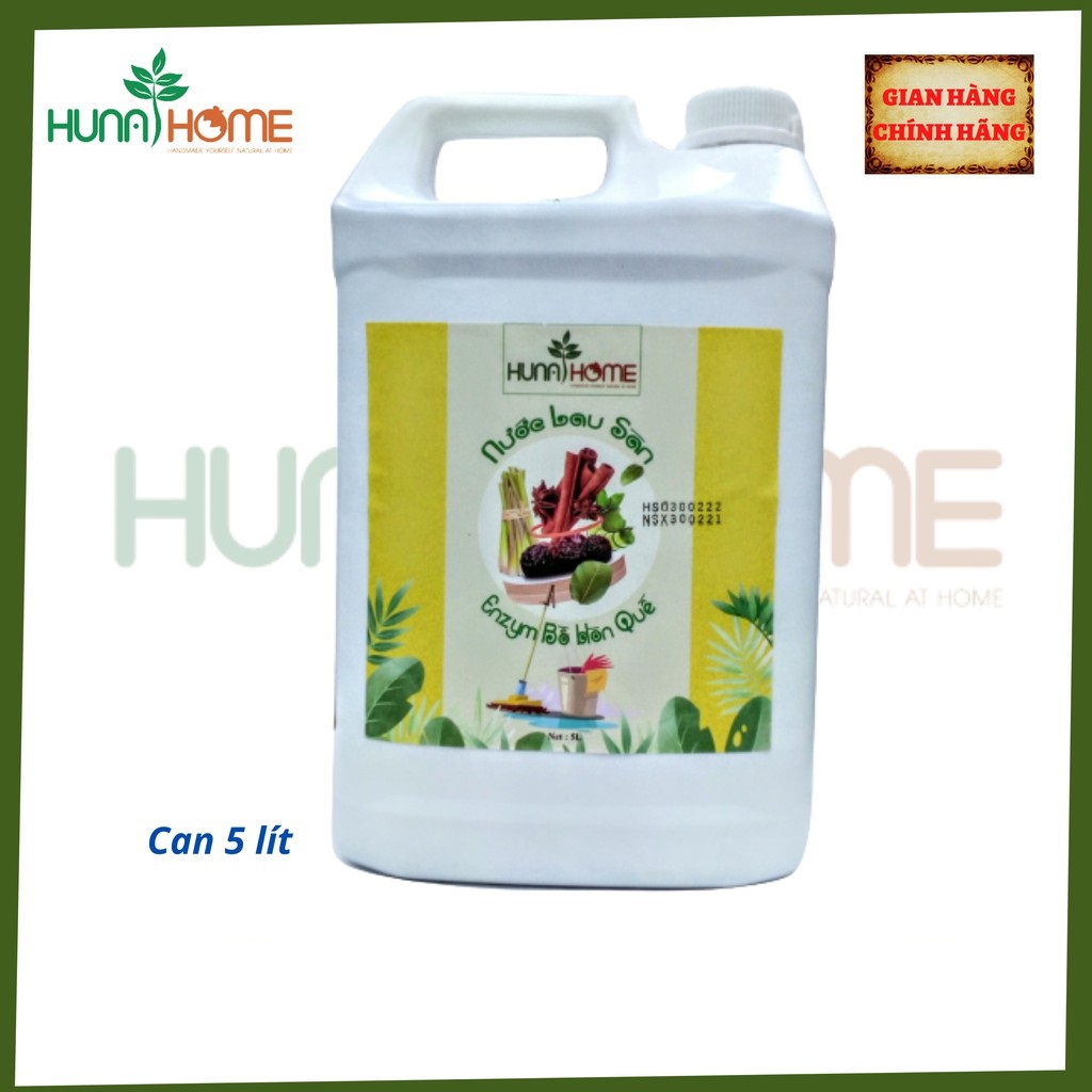 Nước lau sàn enzyme bồ hòn quế Huna'shome can 5 lít