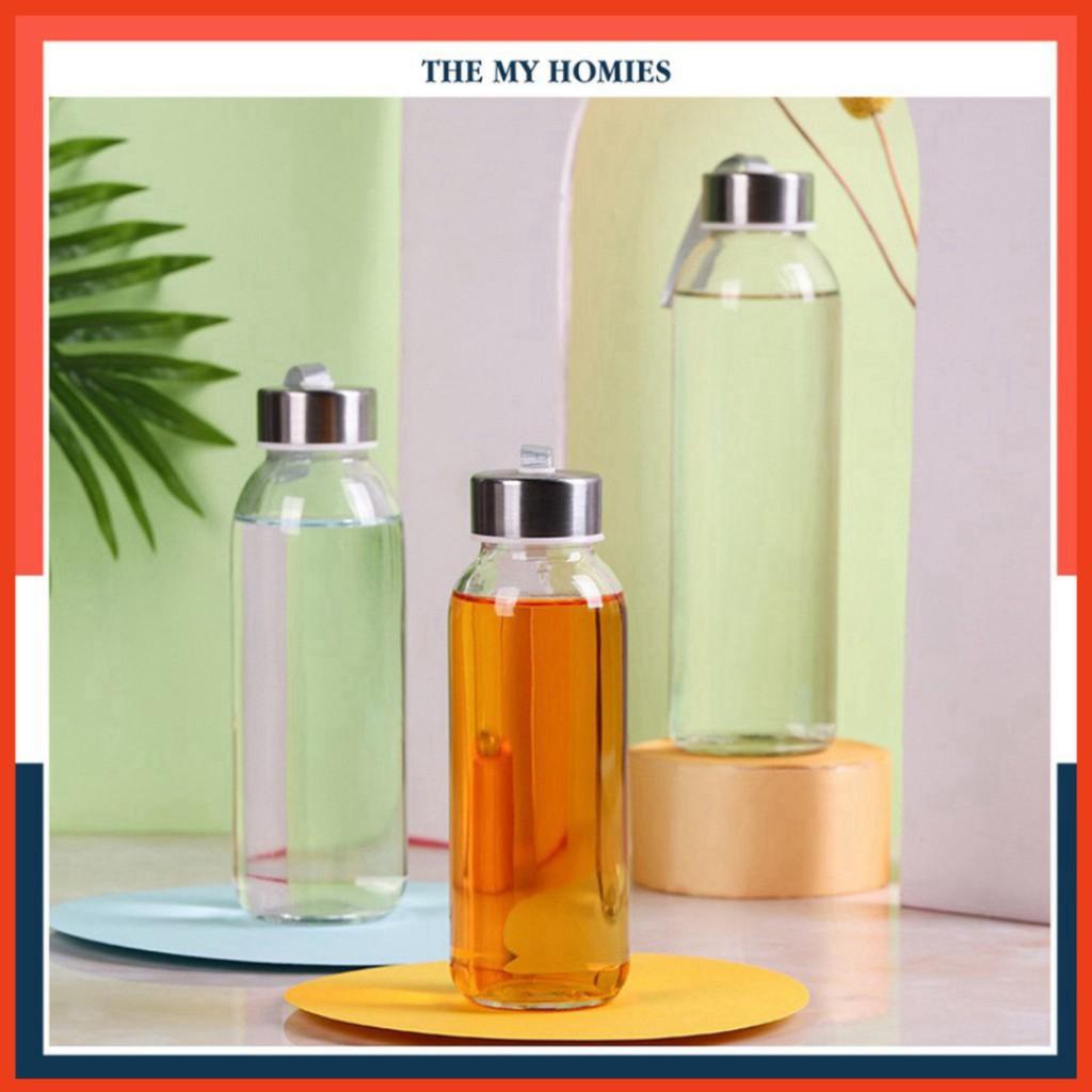 ️ Bình Thủy Tinh Trơn 500ml Có Quai Xách