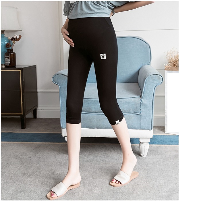 Quần bầu legging thun lưng đen, xám QB50