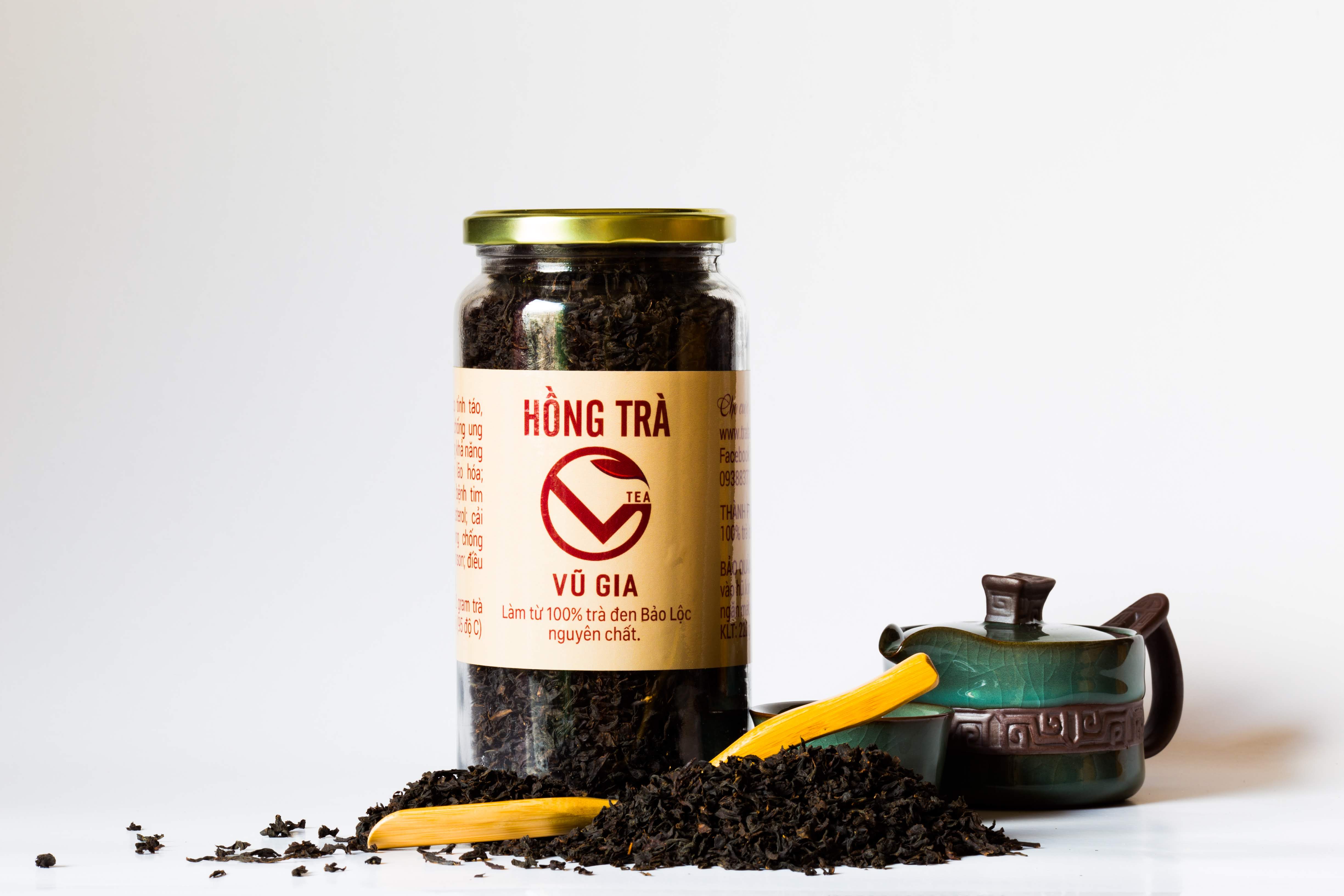 Combo Hồng Trà Cao Cấp 200g + Trà Dây 100g - Nguyên Chất Vũ Gia - Thanh nhiệt giải độc cơ thể, nguyên liệu nấu trà sữa thơm ngon.