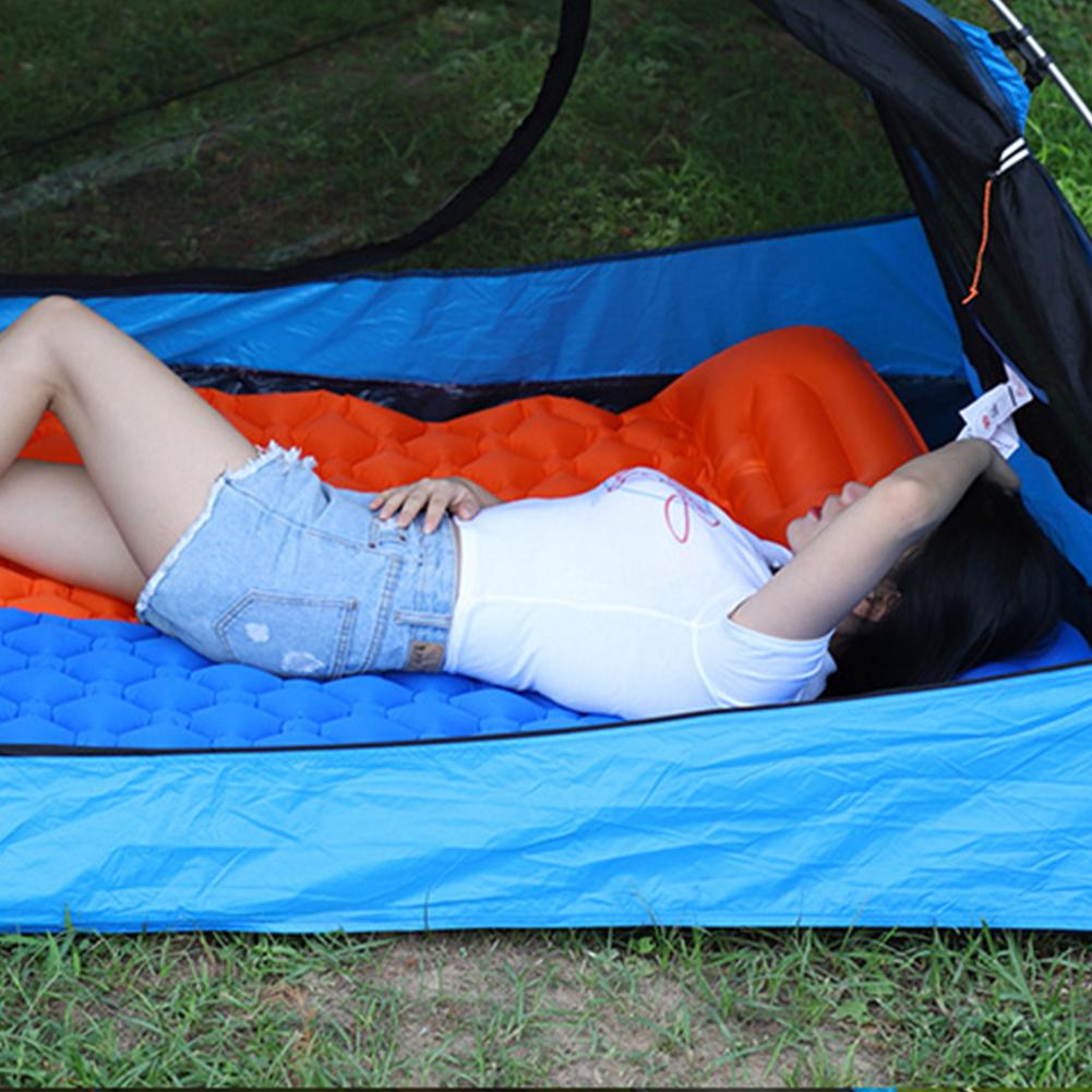 Ngoài Trời Siêu Nhẹ Thảm Cắm Trại Có Thể Gập Lại Ngủ Giường Nệm Gối Bơm Hơi Dã Ngoại Miếng Lót Chống Ẩm Chăn Đi Rừng