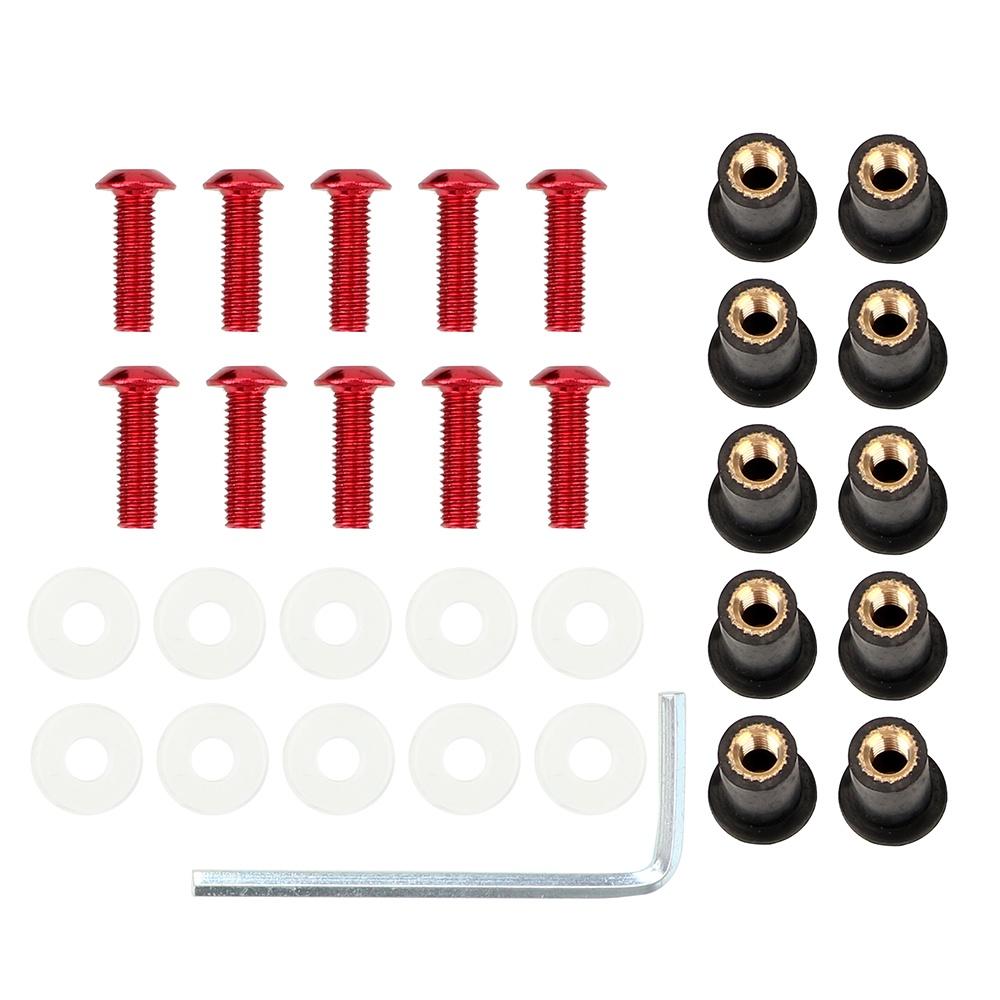 Set 10 ốc vít M5x15mm thay thế cho kính chắn gió xe hơi