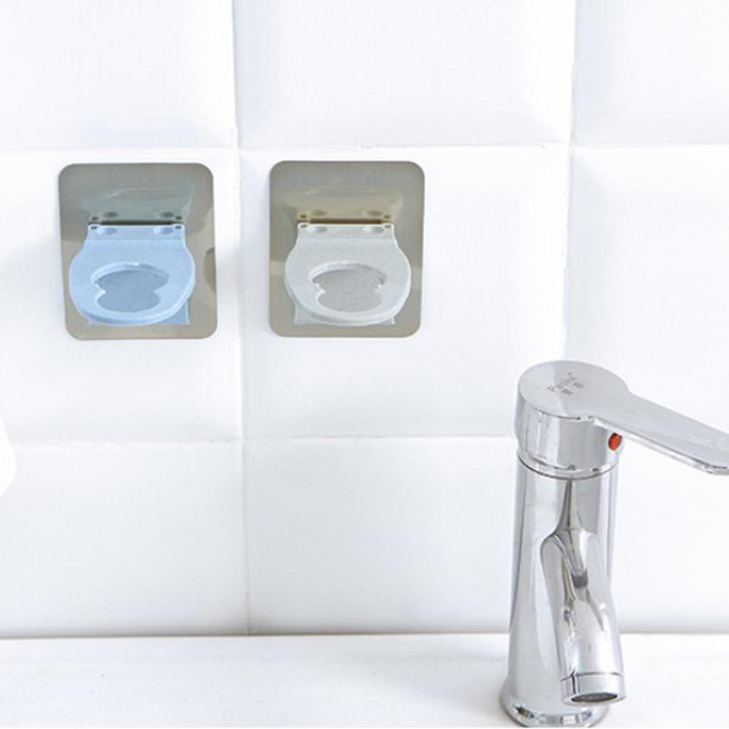 Self Adhesive Wall Mounted Bathroom Shampoo Hanging Rack Shower Gel Bottle Holder Hanger 3 Colors