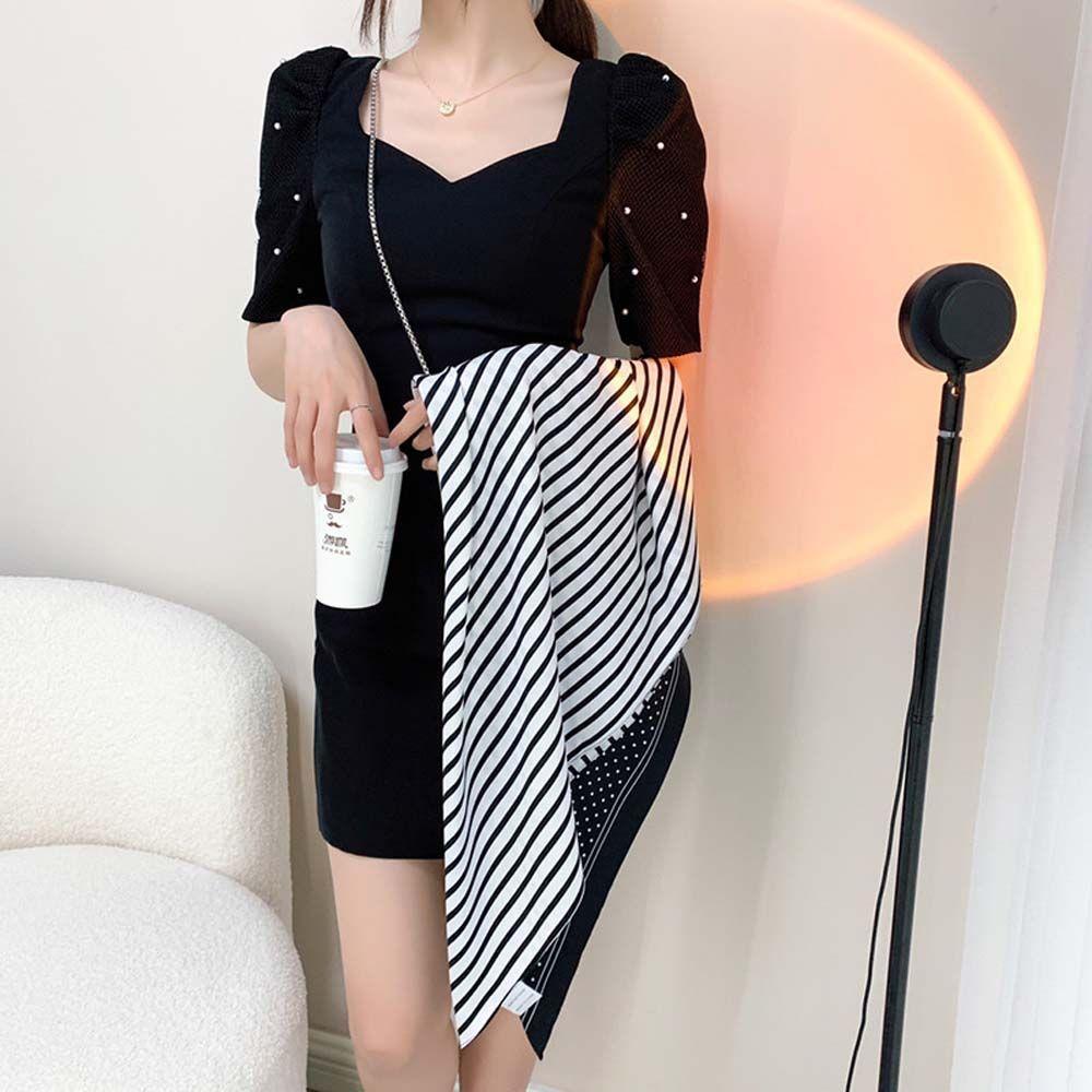Khăn Choàng Lụa Satin Mềm In Họa Tiết VANES1 Thời Trang Dành Cho Nữ