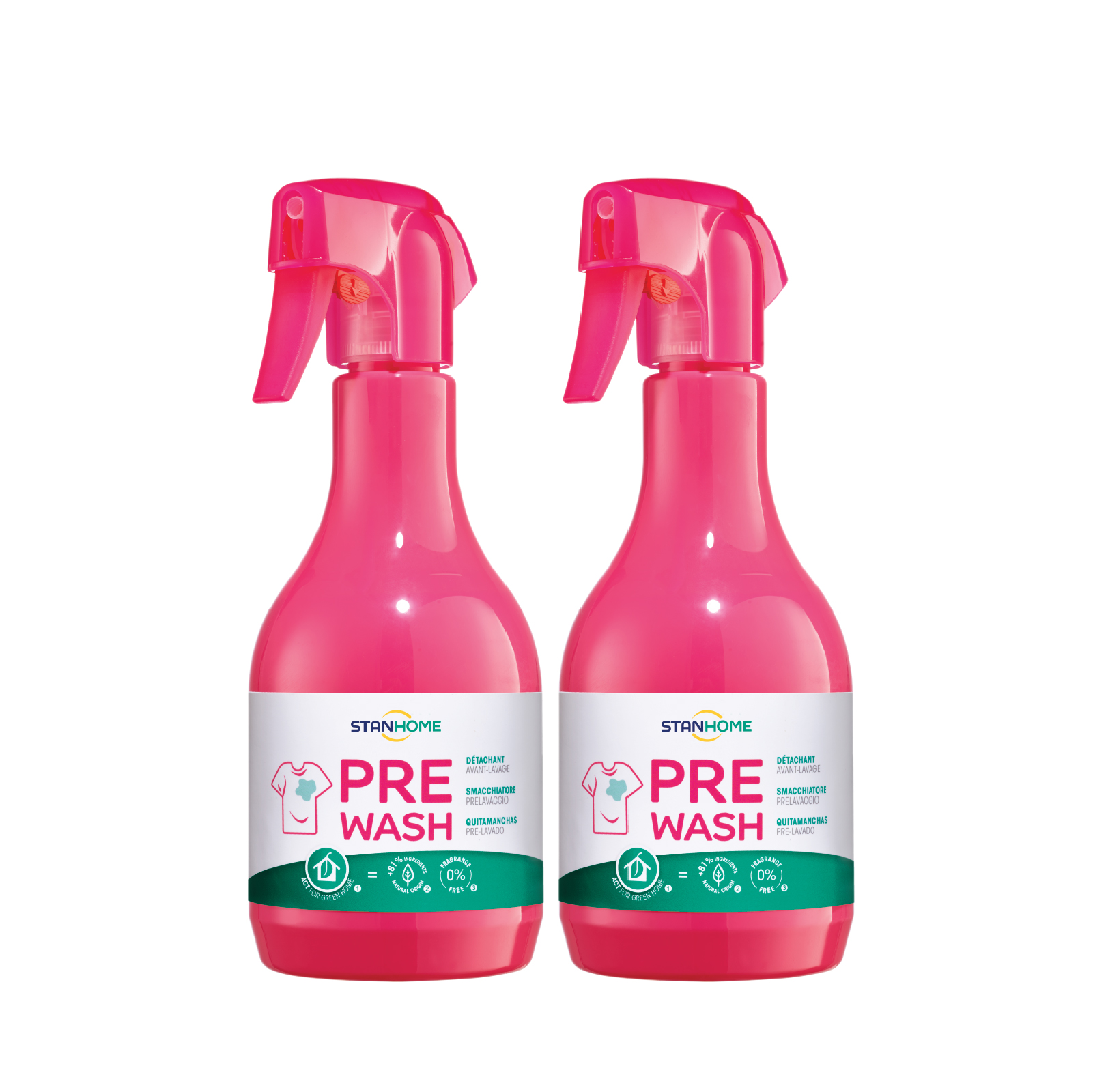 Combo 2 Xịt Xử Lý Vết Bẩn Trước Khi Giặt Stanhome Pre Wash Extra 500ml/chai- mẫu mới