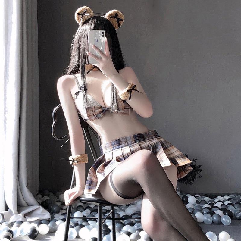 Set Nàng Gấu Teddy Bear. GIAO HỎA TỐC TPHCM. Đồ Ngủ Cosplay Sexy. ThaoBonita T004