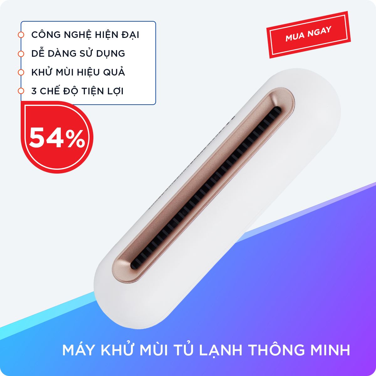 Máy Khử Mùi Tủ Lạnh, Khử Mùi Hôi, Mùi Ẩm Móc, Tiêu Diệt Các Loại Vi Khuẩn Gây Nấm Móc, Bảo Vệ Sức Khỏe Gia Đình