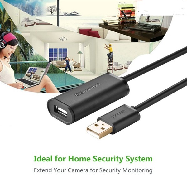 Cáp USB 2.0 nối dài 10M chính hãng Ugreen 10321