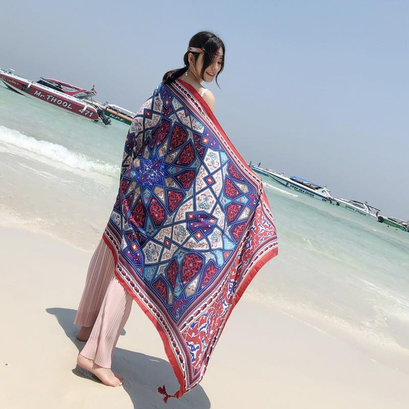 Khăn Choàng Thổ Cẩm Đi Biển - 180 x 90cm