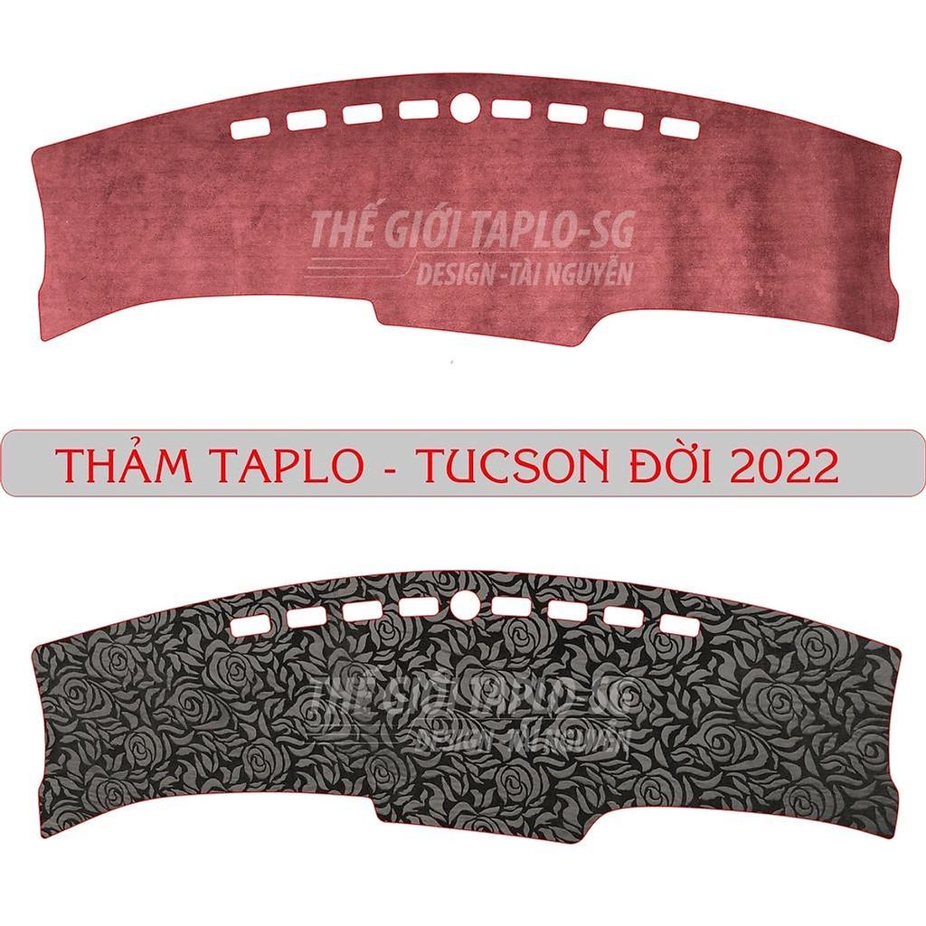 Thảm Taplo Chống Nắng ô tô dành cho Tucson đời 2022 da cacbon cao cấp chuẩn form Sang-Xịn-Mịn