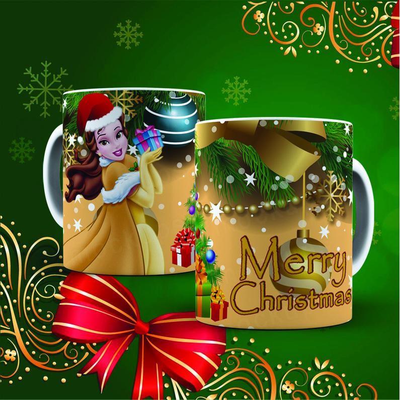 Cốc sứ cao cấp uống trà cà phê in hình hoạt hình giáng sinh - Cốc Noel - Cốc trẻ thơ Mẫu Q