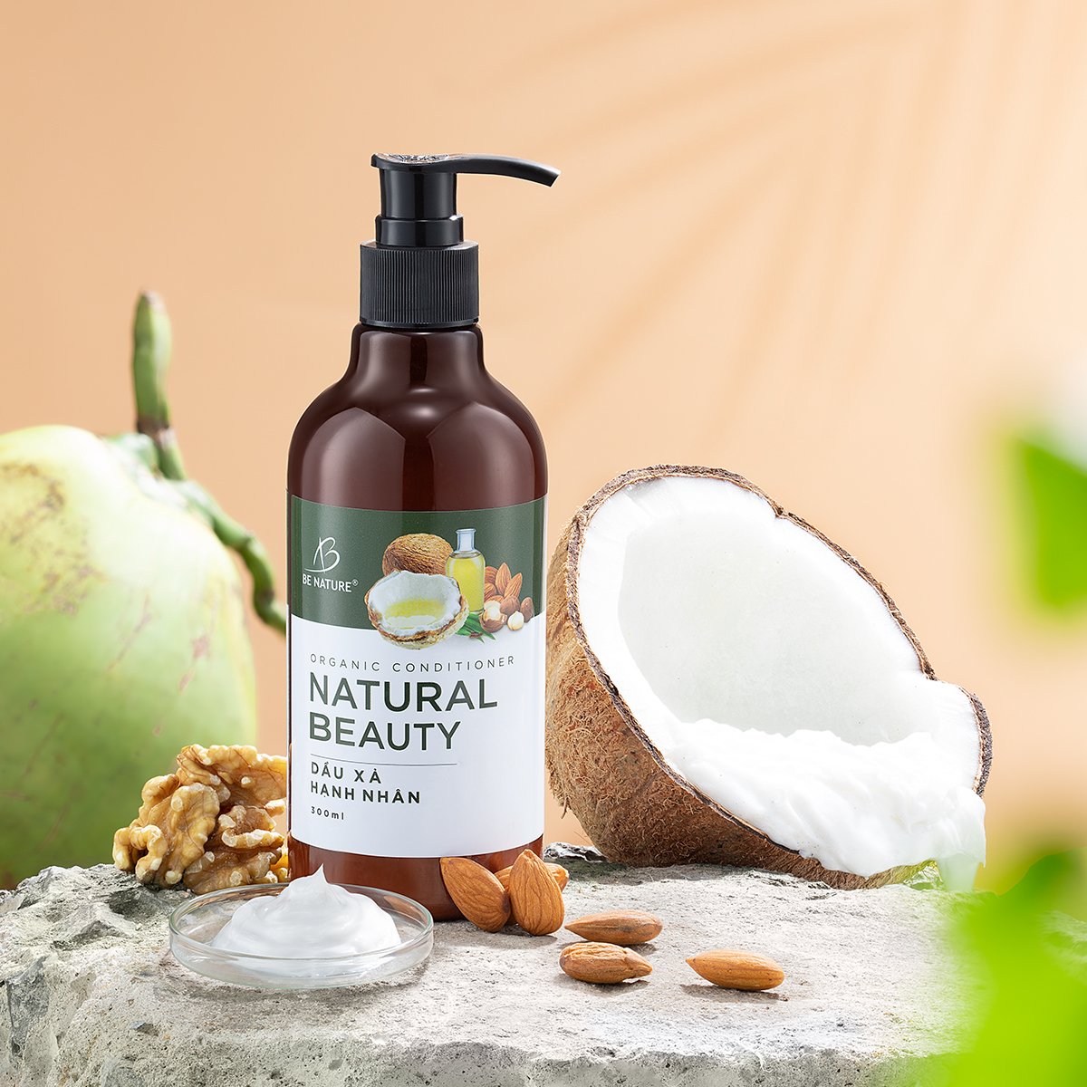 Combo Dầu Xả Hạnh Nhân Ngừa Rụng Tóc Natural Beauty