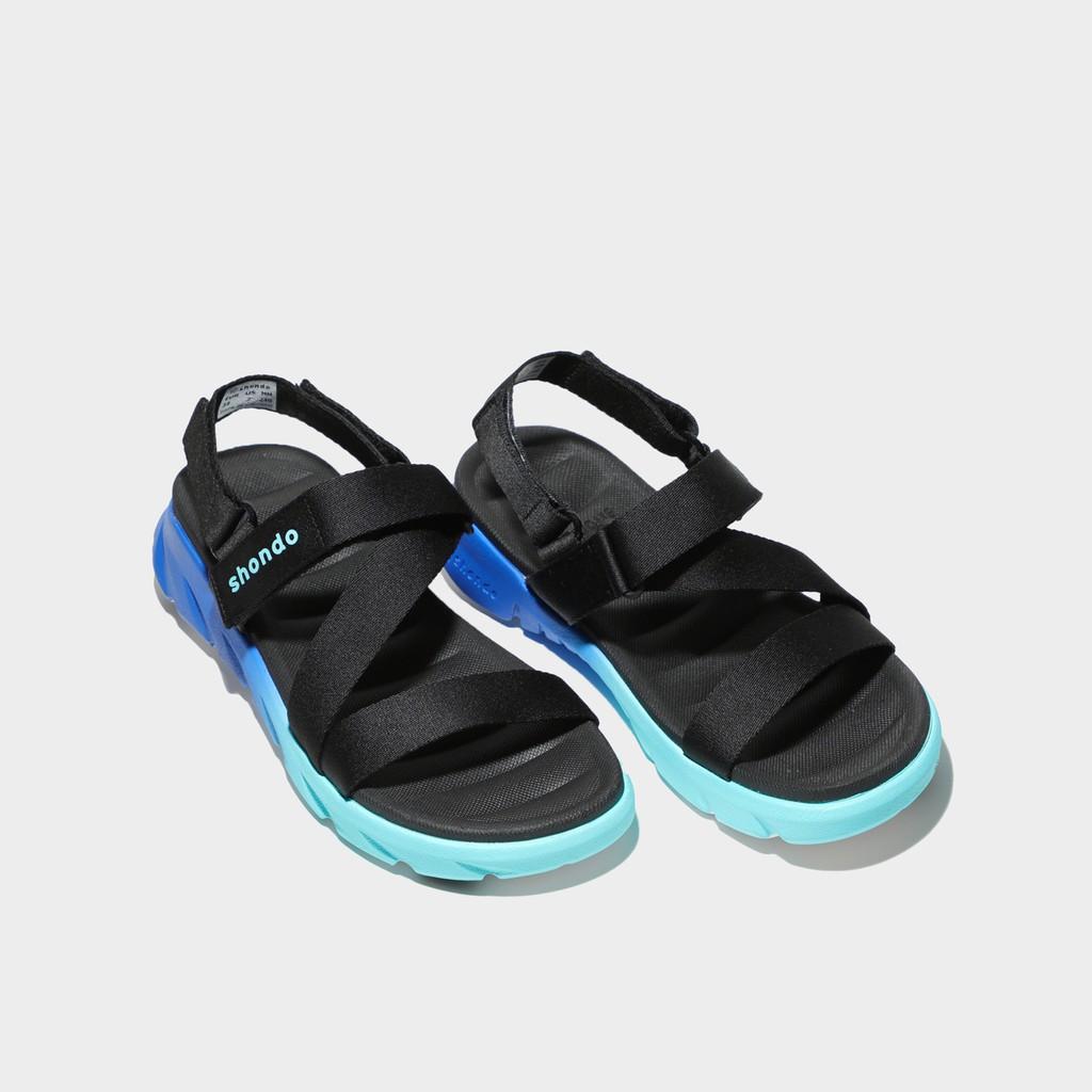 Giày Sandals Shondo Unisex F6 Sport Ombre Đế Xanh Nhạt F6S3310