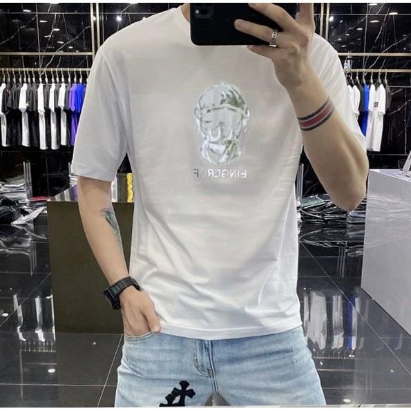 Áo thun stee form rộng tay lửng nam nữ in Chữ Halogarm EINGERCF hàng độc aothununisex