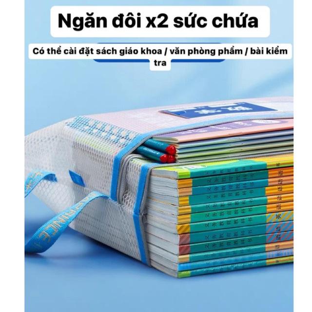 Set túi đựng tài liệu cho bé mang đi học thêm 2 ngăn, có quai xách tiện lợi cho cả bé và người làm văn phòng