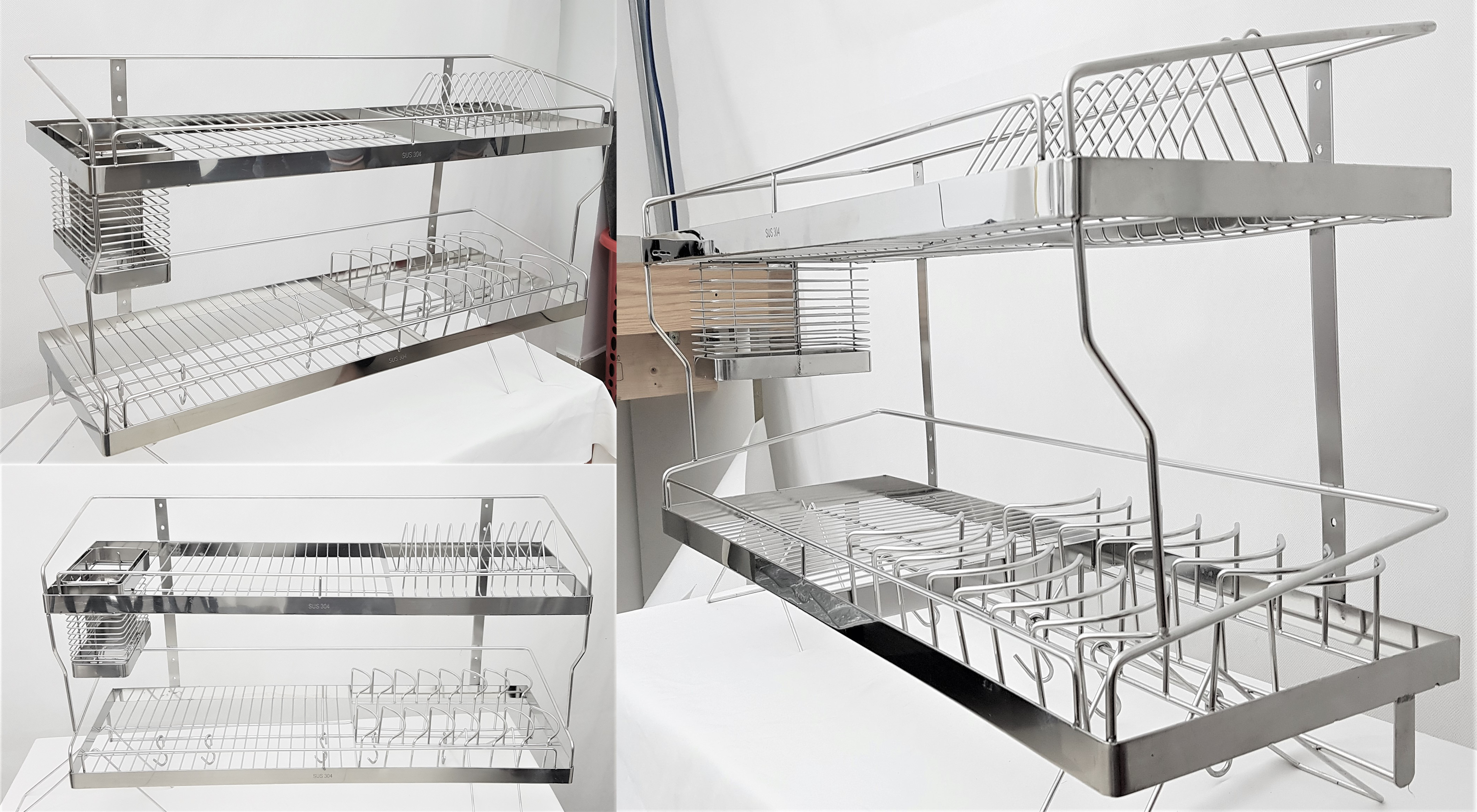 Kệ đa năng INOX 304 cao cấp - 28 x 42 x 60cm