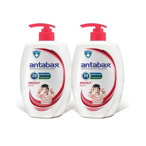 Combo 2 Nước Rửa Tay Bảo Vệ Da Kháng Khuẩn Antabax Protect Bảo Vệ 250ml