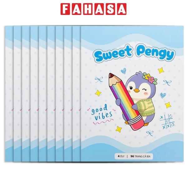 Bộ 6 Tập Học Sinh Pengy's Diary - 4 Ô Ly Vuông - 96 Trang 100gsm - The Sun - Sweet