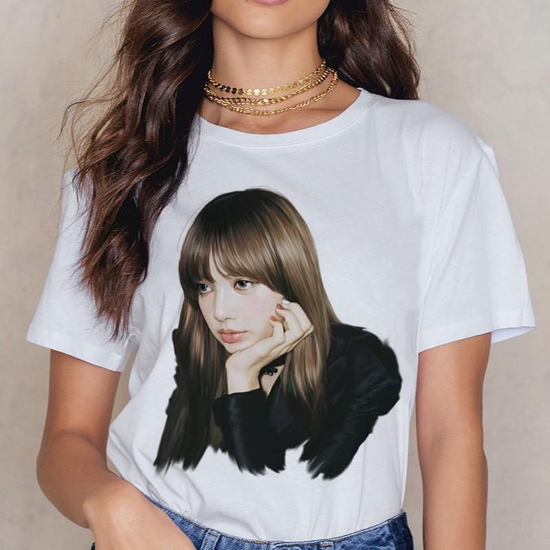 Áo Thun Mùa Hè Lisa Black Pink