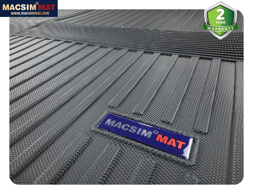 Thảm lót cốp xe ô tô Toyota HighLander 2015 nhãn hiệu Macsim chất liệu TPV cao cấp màu đen(182)