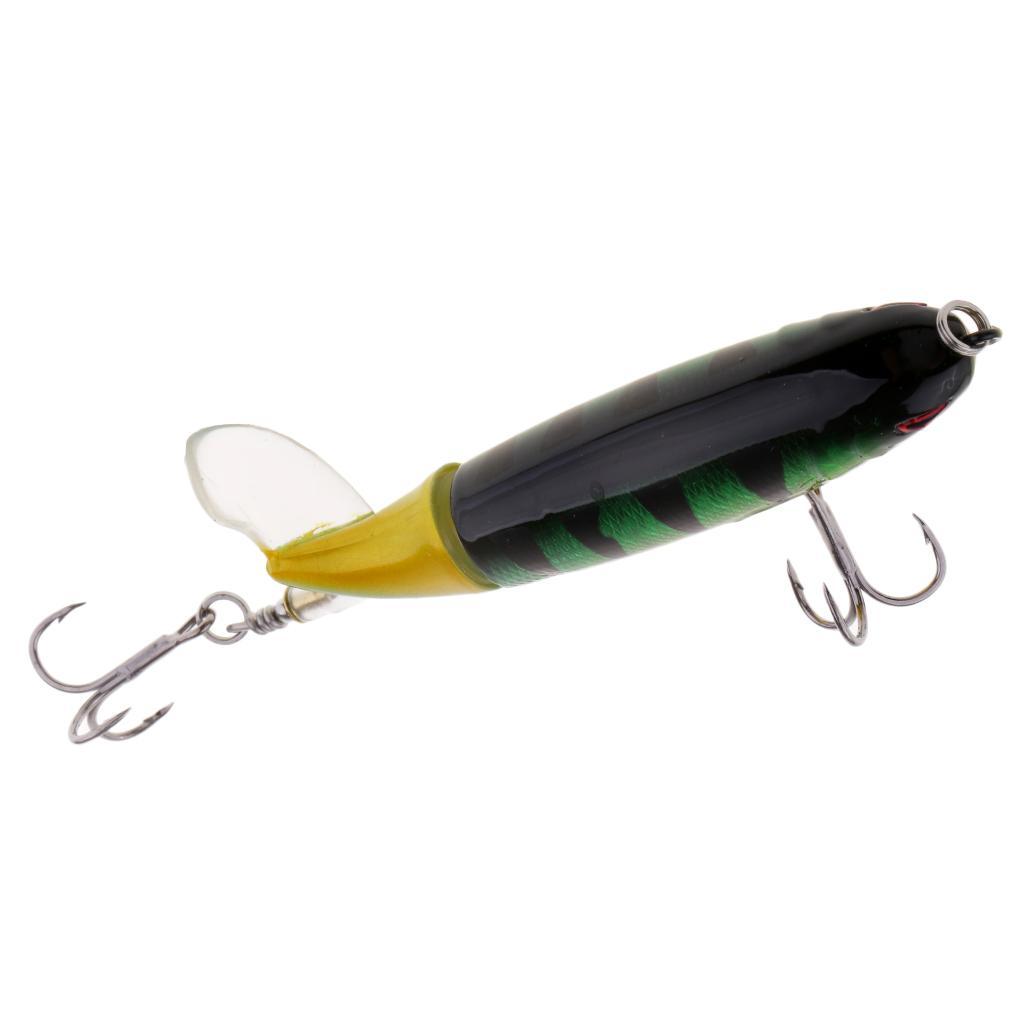 2pcs Whopper Popper Fishing Lures Topwater Floating Hard Bait 10cm 13.2g