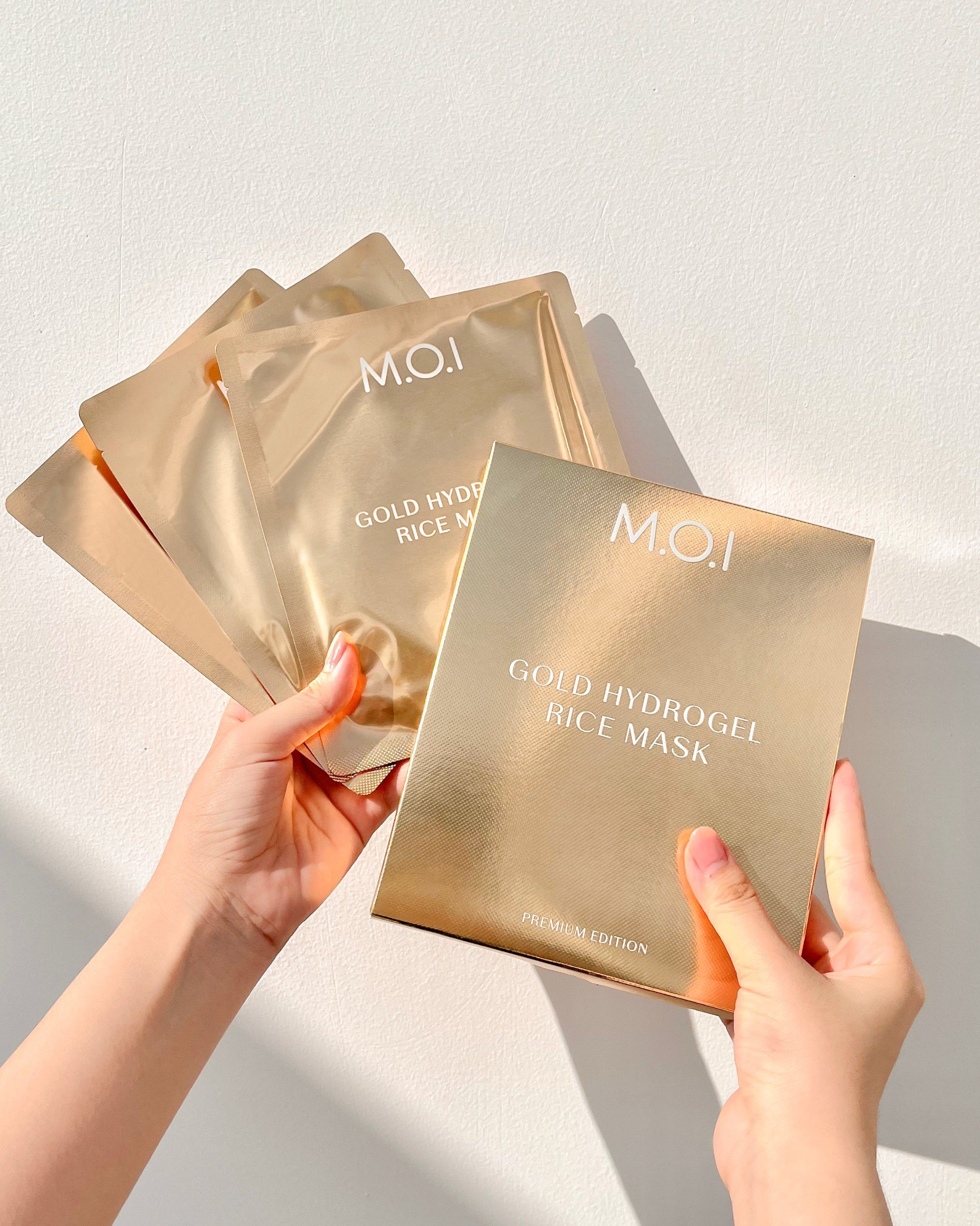 Mặt nạ gạo HYDROGEL vàng phiên bản cao cấp - Hộp 3 Miếng