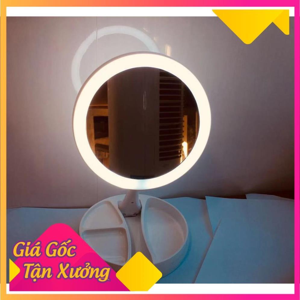 Gương Đèn Gấp Gọn FlodAway Trang Điểm 2 Mặt Có Đèn Led  TP'S