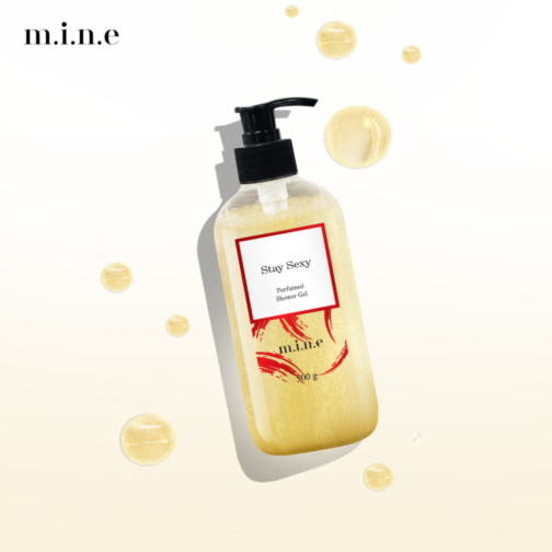 Gel tắm sáng da nhũ vàng hương nước hoa Mine – Stay Sexy (Shower gel skin brightening emulsion yellow incense perfume mine-stay sexy)