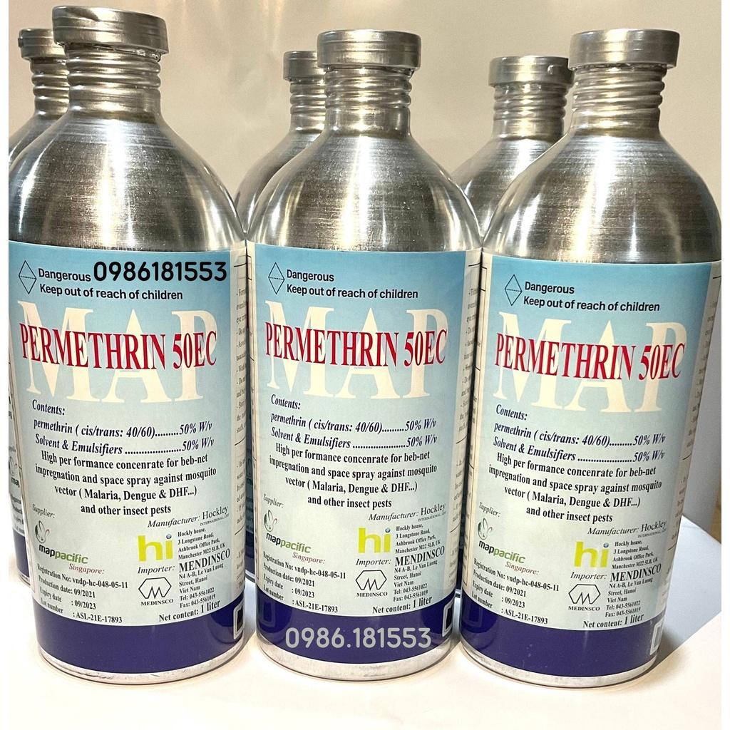 Combo 5 Chai Thuốc Diệt Muỗi PERMETHRIN 50EC Chai 1L Chính Hãng