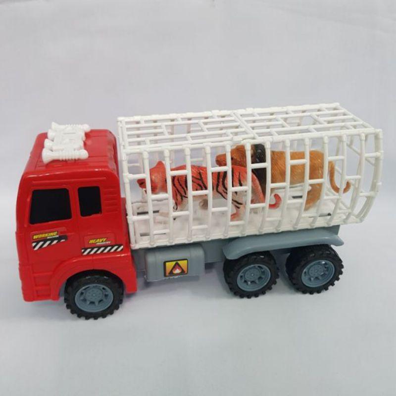 Xe thú đồ chơi bánh đà kèm thú