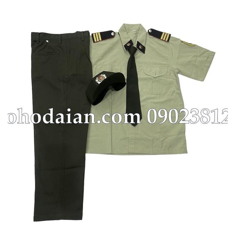 Quần áo bảo vệ vải xanh rêu (áo kate ford - quần kaki thành công) đầy đủ phụ kiện