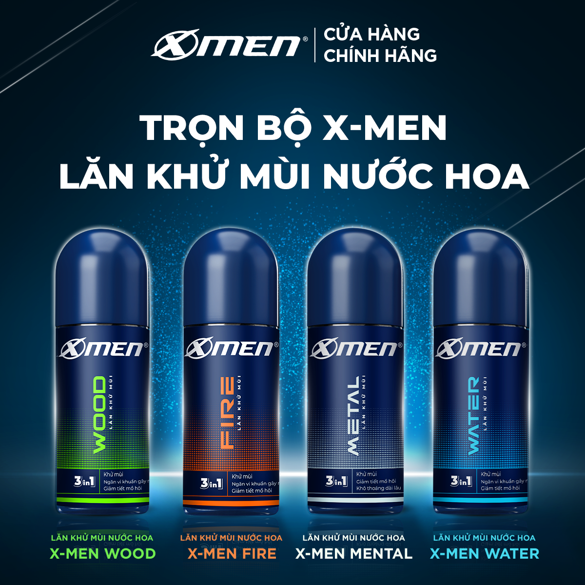 Lăn Khử Mùi X-Men Fire