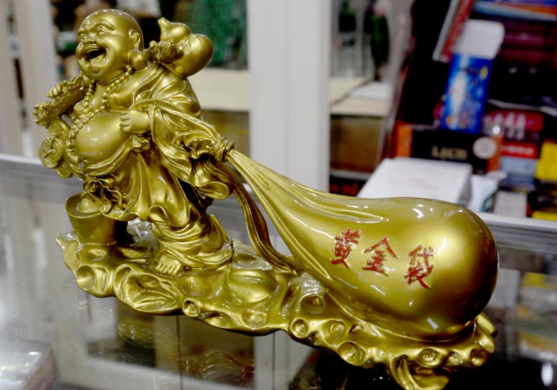 Tượng ngài Di Lặc Bồ Tát kéo bao ngang 30cm-Nhiều mẫu