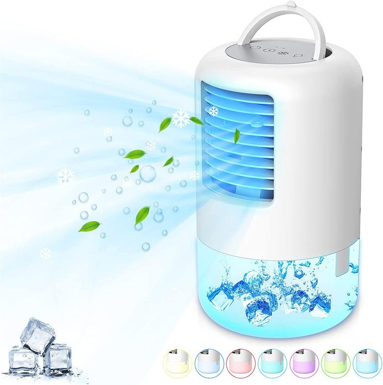 Máy điều hòa xách tay, máy điều chỉnh USB Cái quạt nhỏ máy tạo hơi ẩm máy tạo hòa khí cực mạnh cho sàn phòng ngủ văn phòng