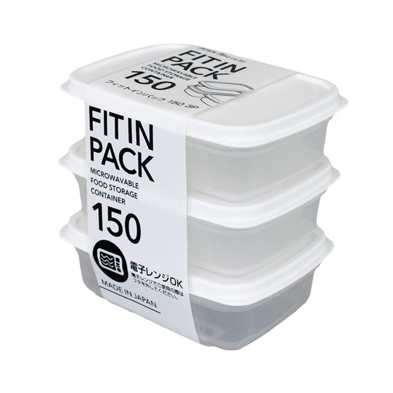 Set 3 hộp nhựa nắp dẻo 150ml Fitin Pack