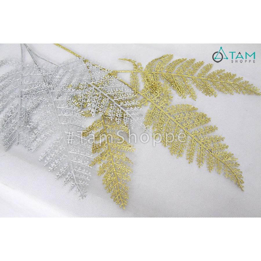 Cành lá dương xỉ Lady fern giả phủ kim tuyến CHG-117