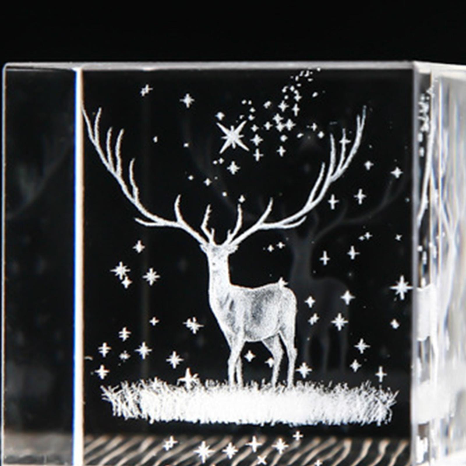 2x Crystal Cube Crafts Weather Sign Cube for Valentine'S Day Decor