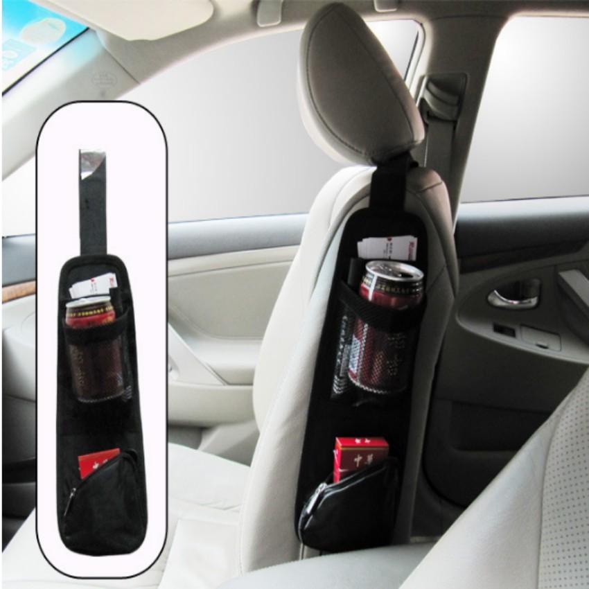 ️️ Túi đựng đồ treo thành ghế ô tô 3P Auto 206142  Tặng 1 móc treo đồ trên xe Oto M 081.