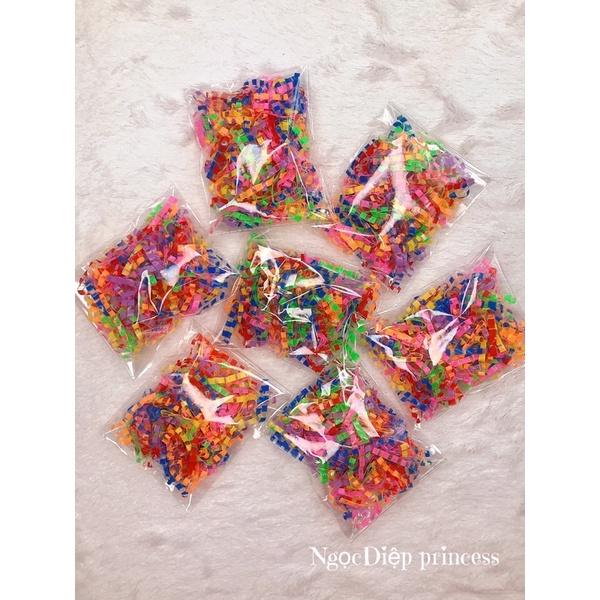 Chun buộc tóc bé gái, chun siêu co giãn siêu dai,dành cho bé yêu.Chun nhỏ chun to mix màu