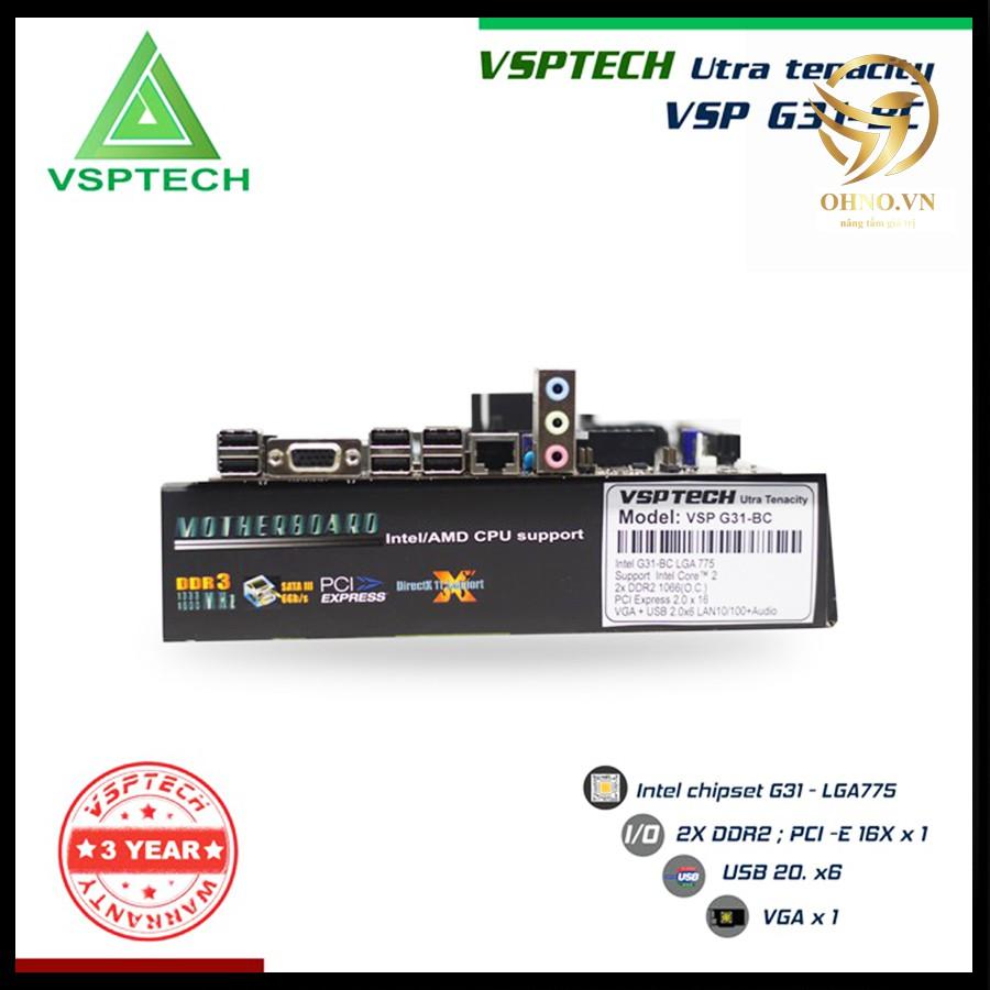 Main Máy Tính Bo Mạch Chủ VSPTECH G31 CHÍNH HÃNG Mainboard Linh Kiện Điện Tử Cho Máy Tính PC hàng chính hãng