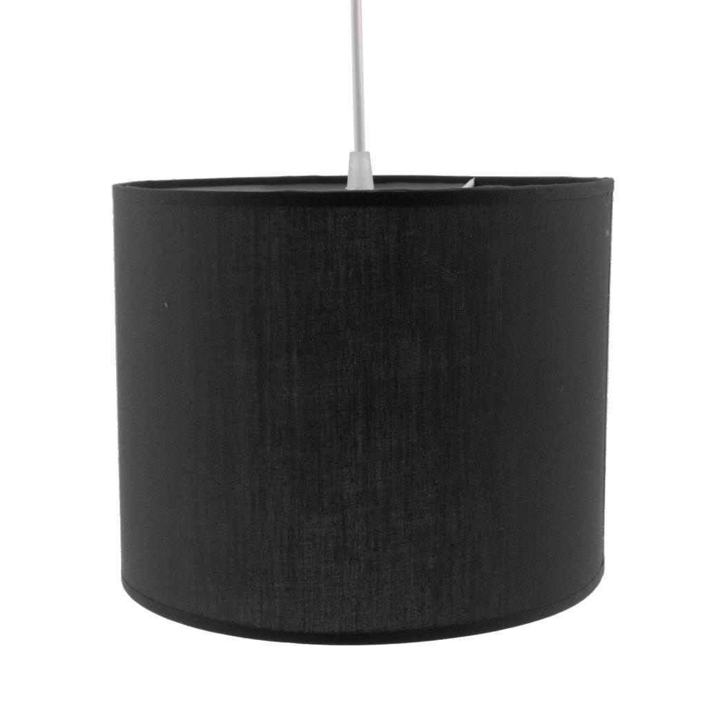 Fabric Chandelier Lampshade Lamp Shade Pendant Light Shade Black